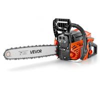 Motosierra a gasolina VEVOR, modelos 508 y 558,8 mm, 62cc, 2,7kW, motor de 2 tiempos, ideal para cortar madera, podar árboles y despejar terrenos. Cuenta con un carburador sincronizado, un mango antid