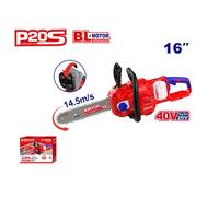 MOTOSIERRA BATERIA 16" 40V (20V+20V) EMTOP - P20S BRUSHLESS (INCLUYE 2x4.0Ah BATERÍAS Y CARGADOR DUA
