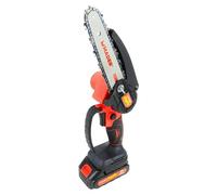 Motosierra de batería Power 74077 (21 V, 2 Ah, Iones de litio, 2 baterías, Longitud de la cuchilla: 15 cm)