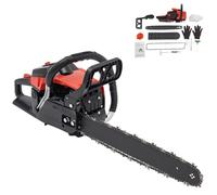 Motosierra de gasolina de 2 tiempos de 58 cc, 2,2 kW, refrigerada por aire, longitud de cadena de 45,7 cm, 2800-11000 rpm, longitud de guía de 48 cm, sistema de encendido CDI para cortar y aserrar