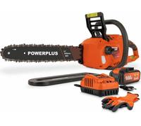 Motosierra eléctrica a batería - Dual Power - POWDPGCSS2 - Tijera de poda eléctrica a batería de 40 V - Barra guía de 350 mm - Incluye batería y cargador
