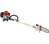 Motosierra para podar árboles, de 43 cc, motor de dos tiempos, con barra de corte de 25,4 cm. Tijera eléctrica para árboles, inalámbrica, con cabeza giratoria, extensible de 2,1 a 3,6 metros. Motosier