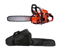 Motosierra portátil Bolsa de transporte Oxford Motosierra Funda protectora Motosierras Soporte Bolso para hombres Carpintería Leñador 18 pulgadas (Motosierra no incluida) Negro
