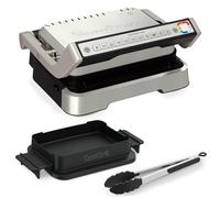 Moulinex OptiGrill 4 en 1 + Pinza, Parrilla Inteligente, BBQ, Horno y Cocción de Comidas Completa, Resultados Perfectos, Fácil de Limpiar, App Gratuita, Asado Saludable con Menos Grasa, GI776D