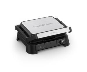 Moulinex SuperGrill 3in1, Grill, Barbacoa y Horno, 2000 W, Termostato regulable, 3 alturas, Apertura a 180º