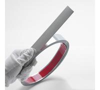 Moulures de finition métallisées à finition brossé Cinta autoadhesiva de ajuste moldura pared acero inoxidable 9,8 pies, ancho multicolor 1-30cm(Brushed Silver,Width 5cm/2inch)