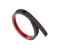 Moulures de finition métallisées à finition brossé Cinta autoadhesiva de ajuste moldura pared acero inoxidable 9,8 pies, ancho multicolor 1-30cm(Glossy Black,Width 9cm/3.54inch)