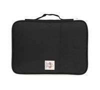 MOUMOUTEN Bolsas para Documentos A4 De 5 Colores, Carpeta De Archivos De Viaje Funcional, Organizador De Cartera, Estuche con Cremallera para Computadora Portátil, para Tabletas(Negro)