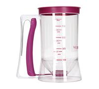 MOUMOUTEN Dispensador Masa 900ml con Tapa y Báscula para Gofres Panqueques