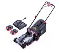 MOVA GL415: Cortacésped eléctrico de batería, 38 cm de ancho de corte, motor sin escobillas inalámbrico de 20V SyncPack™, ajuste de altura de corte con una sola palanca, función de mulching y de recog