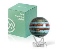 MOVA Globe - Jupiter Signature (6") | Pantalla giratoria solar para escritorio o estantería | Sin pilas ni cables | Decoración espacial de estilo flotante