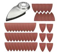 MOVKZACV Almohadilla de lijado de dedos, multiherramienta oscilante de dedos almohadillas de lijado Kit de accesorios
