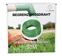 MOWHOUSE Cable Delimitador de Cortacésped Robot - Perimetral Universal - Herramientas de Mejora del Jardín - 50 metros, 2,7mm de diámetro