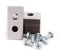 MOWHOUSE Juego de Cuchillas de Repuesto Cortacésped - Recambio de Cuchillas de Acero Inoxidable Endurecido Compatible con Worx - 30 piezas, 30 tornillos