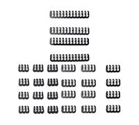 Moyeetings Peine para Cables de 6 Pines, 8 Pines, Placa Base Y Conectores de 24 Pines, para Cables de 3,0 a 3,6 Mm, con Clip, Paquete de 24 Unidades, Negro