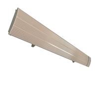 Mpc Marbella 1500w Calentador Cerámico Infrarrojo Blanco Sin Emisión De Luz Elemento Calefactor De Aleación De Aluminio Extruido Recubrimiento Cerámico Mando a Distancia Ip65