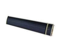 Mpc Tarifa 1800w Negro Aluminio Exterior Radiador Infrarrojo Onda Larga Sin Emisión De Luz Ip65 Apto Para Exterior Polvo y Lluvia Con Mando a Distancia