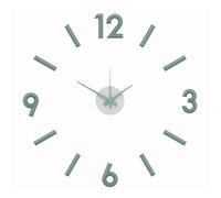 MPM 3D - Reloj de Pared Adhesivo (plástico, diseño Moderno, Color Verde)