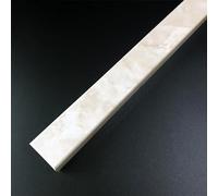 MPOWRX Tira de Umbral Protector de Borde de Grano de Mármol, Barra de Transición Sólida, Barra de Umbral Detiene el Flujo de Agua(Style A,Length: 1 m)