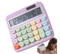 Mppchhn Calculadora de Escritorio Grande,Calculadora De Mesa Con Teclas Grandes Y Pantalla De 12 Dígitos - Máquina Sumadora Con Pantalla Inclinada 15 Grados Para Estudiantes Contabilidad Hogar Trabajo