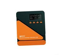 MPPT Controlador de carga solar 12V/24V 10A-40A con USB dual, detección automática de voltaje para batería de plomo-ácido/litio, carcasa de aluminio con protección contra sobrecarga para casa RV fuera