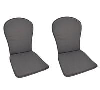 MR. COJIN Pack-2 Unidades COJIN Silla Jardin Respaldo MONOBLOC (Antracita)