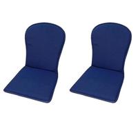 MR. COJIN Pack-2 Unidades COJIN Silla Jardin Respaldo MONOBLOC Colores Lisos (Azul)