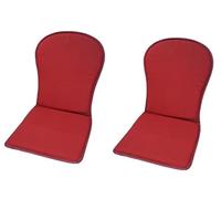 MR. COJIN Pack-2 Unidades COJIN Silla Jardin Respaldo MONOBLOC Colores Lisos (Granate)