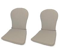MR. COJIN Pack-2 Unidades COJIN Silla Jardin Respaldo MONOBLOC (Rayas Beige)