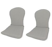 MR. COJIN Pack-2 Unidades COJIN Silla Jardin Respaldo MONOBLOC (Rayas Gris)