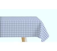 Mr. Hule | Mantel Vichy 325x140 cm Resinado Antimanchas e Impermeable de Loneta de Algodón | Mantel Vichy Gris Resistente y Fácil de Limpiar, Ideal para Cocina y Comedor y Corte a Medida