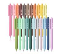 Mr. Pen - Bolígrafos de gel retráctiles, paquete de 22 bolígrafos de gel de tinta de color, punta fina, 6 pastel, 6 morandi, 5 vintage claro, 5 vintage oscuro, bolígrafos retráctiles, bonitos