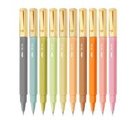 Mr. Pen - Bolígrafos estéticos, paquete de 10 unidades, colores surtidos, secado rápido, sin manchas, bolígrafos bíblicos sin traspasar, bolígrafo de punta fina, bolígrafos de punta fina para tomar