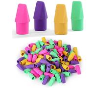 Mr. Pen Borradores para lápices, paquete de 120, borradores de tapa de lápiz, tapas de borrador, niños, tapas de gorra, borradores de tops. Ereaser
