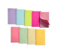 Mr. Pen - Notas adhesivas para lista de tareas, 3 x 5 pulgadas, 360 hojas, colores surtidos, bloc de notas de lista de tareas, notas adhesivas rayadas, notas gruesas para diario bíblico