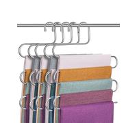 Mr. Pen Perchas para pantalones ahorradoras de espacio, paquete de 5, perchas para pantalones, ahorro de espacio