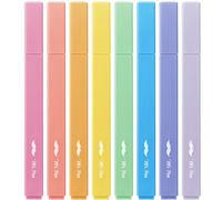 Mr. Pen - Resaltadores estéticos, 8 piezas, punta de cincel, colores surtidos, bonitos resaltadores de colores surtidos, resaltadores de la Biblia y bolígrafos, sin sangrado, para páginas de la