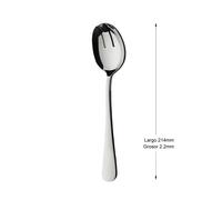 Mr.Spoon Cubiertos Individuales Acero Inoxidable 18/0, Serie Liso ,Cuchara Salsera, Cuchara Helado, Cuchara Sopera, Cuchara Servicio, Pala Tarta, Cuchillo Mantequilla, Tenedor Pescado, Cubiertos Elega