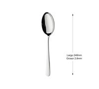 Mr.Spoon Cubiertos Individuales Acero Inoxidable 18/0, Serie Liso ,Cuchara Salsera, Cuchara Helado, Cuchara Sopera, Cuchara Servicio, Pala Tarta, Cuchillo Mantequilla, Tenedor Pescado, Cubiertos Elega