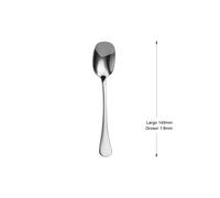 Mr.Spoon Cubiertos Individuales Acero Inoxidable 18/0, Serie Liso ,Cuchara Salsera, Cuchara Helado, Cuchara Sopera, Cuchara Servicio, Pala Tarta, Cuchillo Mantequilla, Tenedor Pescado, Cubiertos Elega