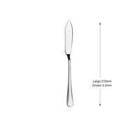 Mr.Spoon Cubiertos Individuales Acero Inoxidable 18/0, Serie Liso ,Cuchara Salsera, Cuchara Helado, Cuchara Sopera, Cuchara Servicio, Pala Tarta, Cuchillo Mantequilla, Tenedor Pescado, Cubiertos Elega
