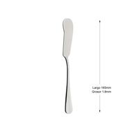 Mr.Spoon Cubiertos Individuales Acero Inoxidable 18/0, Serie Liso ,Cuchara Salsera, Cuchara Helado, Cuchara Sopera, Cuchara Servicio, Pala Tarta, Cuchillo Mantequilla, Tenedor Pescado, Cubiertos Elega
