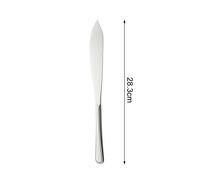 Mr.Spoon Cubiertos Individuales Acero Inoxidable 18/0, Serie Raya ,Cuchara Salsera, Cuchara Helado, Cuchara Sopera, Cuchara Servicio, Pala Tarta, Cuchillo Mantequilla, Tenedor Pescado, Cubiertos Elega