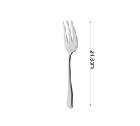 Mr.Spoon Cubiertos Individuales Acero Inoxidable 18/0, Serie Raya ,Cuchara Salsera, Cuchara Helado, Cuchara Sopera, Cuchara Servicio, Pala Tarta, Cuchillo Mantequilla, Tenedor Pescado, Cubiertos Elega