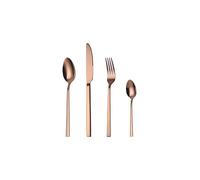 Mr.Spoon Juego de 24 Piezas Cubiertos Acero Inoxidable,18/0, Oro rosa brillo Colores Cuberteria Servir para 6 Personas Cuberterías Incluye Cuchillo/Tenedor/Cuchara.Para Casa, Hotel, Restaurante