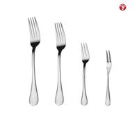 Mr.Spoon Serie Liso Tenedores de 12, 48 o 120 piezas,Acero inox18/0,Económico y funcional,Tenedor mesa 200mm,tenedor fruta 175mm,tenedor postre y aperitivo 150mm/135mm,Mango monobloque,Apto para