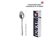 Mr.Spoon Serie Luna Cubiertos Premium Acero Inoxidable 18/10 Plata, Alta Calidad, Apto para Lavavajillas, Cubiertos Individuales con Múltiples Opciones: Cuchillo, Tenedor, Cuchara, Postre, Fruta y Caf