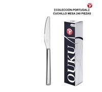 Mr.Spoon Serie Portugal 12 Piezas 48 Piezas 240 Piezas,Acero inoxidable 13/0,Cuchillo mesa,Largo 223mm grosor 9.3mm,Cubiertos Alta calidad y acabado,Diseño Modernas,Aptos para lavavajillas,Caja Envase