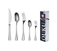 Mr.Spoon Serie Raya Juego de 60 o 72 piezas cubiertos,Acero Inoxidable18/0,Plateado,Económico y funcional,Incluye cuchillo de carne o mesa,tenedor,cuchara,cucharilla,etc.Mango monobloque,Apto para