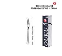 Mr.Spoon Serie Raya Set 12 Piezas Cubiertos Acero Inoxidable 18/0 Plata - Cuchillo de Carne, Tenedor, Cuchara de Sopa, Postre y Café - Cubertería Moderna Resistente Apta Lavavajillas para Cocina Hogar